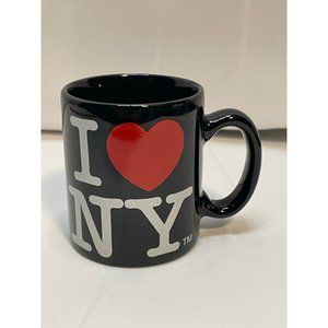 I love New York ceramic coffee mug cup 3" mini City Merchandise black
